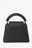 Louis Vuitton Black Leather Mini Capucines Bag with Strap