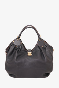 Louis Vuitton Black Leather Monogram Mahina Shoulder Bag – Mine & Yours