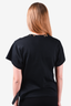 Louis Vuitton Black Logo Embellished T-Shirt Size M
