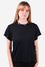 Louis Vuitton Black Logo Embellished T-Shirt Size M
