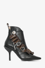Louis Vuitton Black/Monogram Ruffle Heeled Bootie Size 38