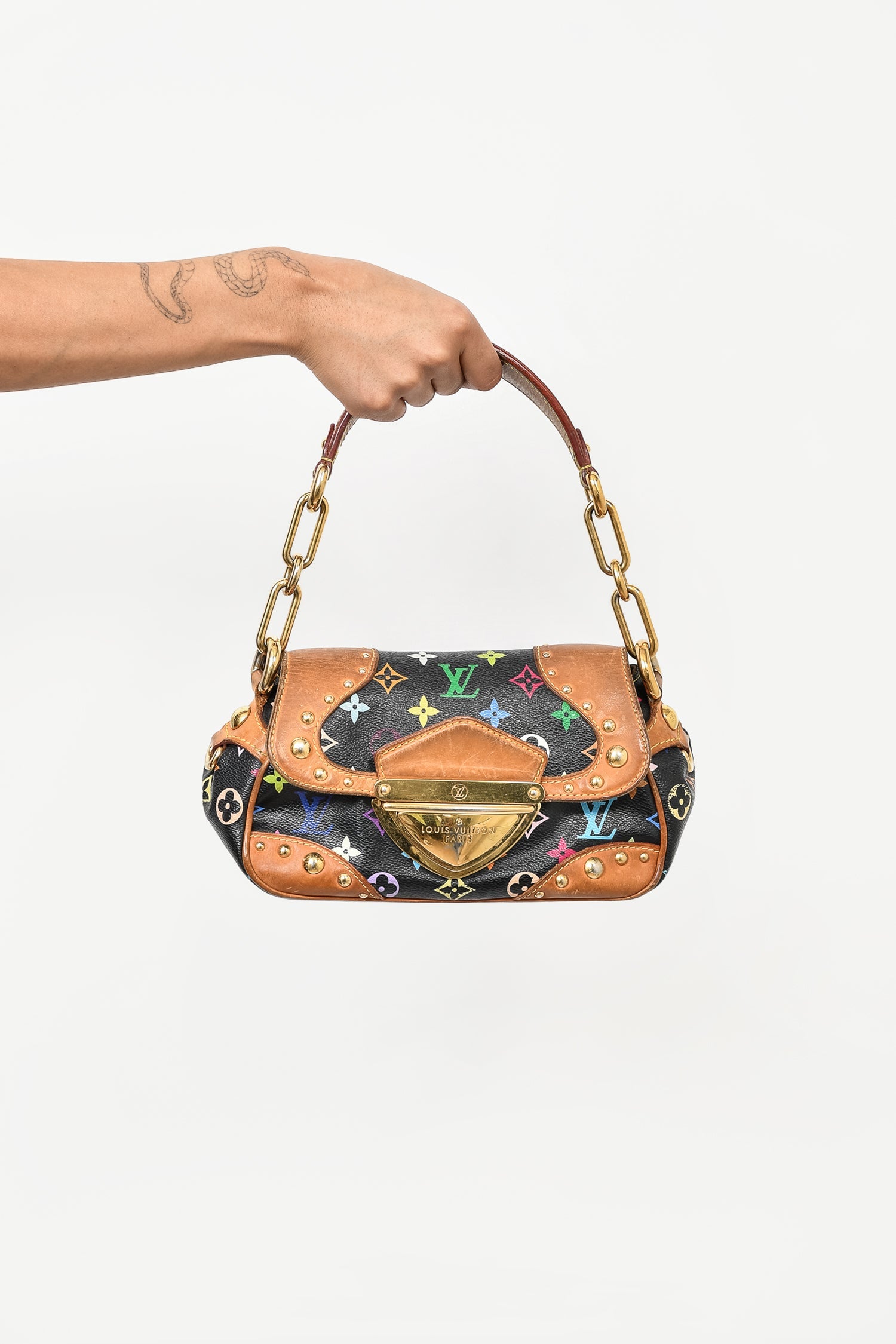 Marilyn cloth handbag Louis Vuitton Multicolour in Cloth - 29496522