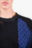 Louis Vuitton Black/Navy Monogram Sweater Size L
