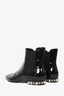 Louis Vuitton Black Patent Chelsea Ankle Boots Size 36
