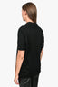Louis Vuitton Black Polo Top with Small Embroidered Logo Size L Mens