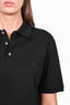 Louis Vuitton Black Polo Top with Small Embroidered Logo Size L Mens