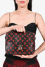 Louis Vuitton Black w/Red Monogram Pochette Metis Top Handle w/ Strap