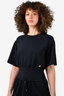 Louis Vuitton Black Wool Cinch Waisted Dress Size S