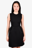 Louis Vuitton Black Wool Sleeveless Mini Dress Size 34