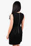 Louis Vuitton Black Wool Sleeveless Mini Dress Size 34
