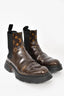 Louis Vuitton Brown/Monogram Leather Bold Chelsea Boot Size 9 Mens