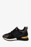 Louis Vuitton Brown/Black Suede/Leather Monogram Away Sneakers Size 6.5