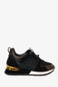 Louis Vuitton Brown/Black Suede/Leather Monogram Away Sneakers Size 6.5