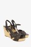 Louis Vuitton Brown Monogram Idylle Majorca Espadrille Sandals Size 39