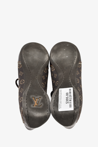 Louis Vuitton Brown Monogram Mini Lin Leather Trimmed Sneakers sz 38 – Mine  & Yours