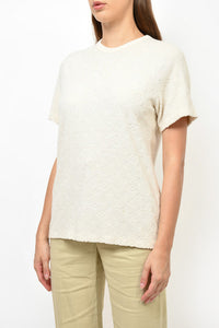 Louis Vuitton Cream Silk/Cotton Monogram Towelling S/S T-shirt sz M Mens