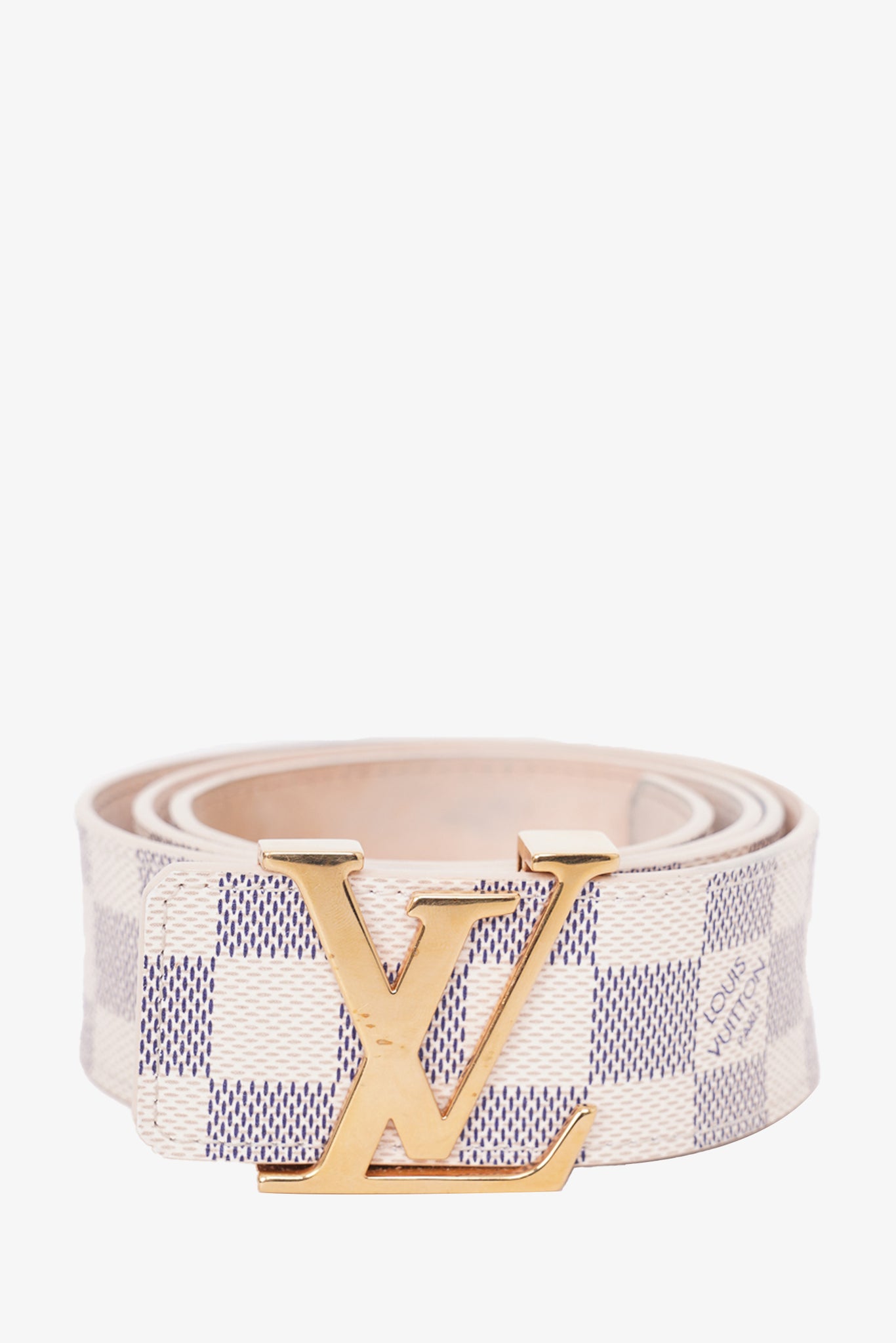 Louis Vuitton Damier Azur LV Initiales Belt
