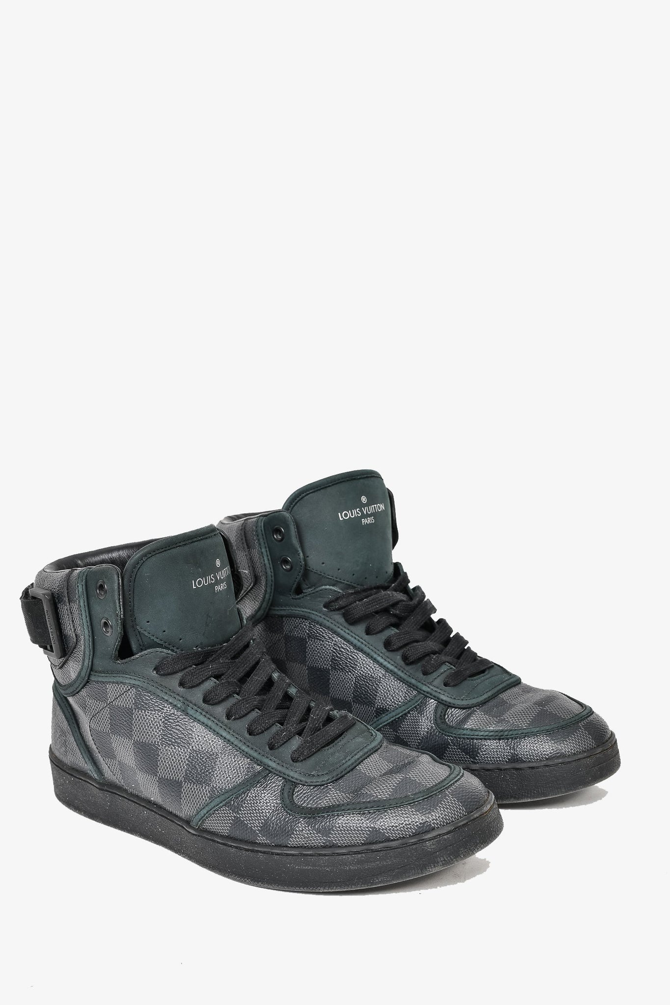 Louis Vuitton, Shoes, Louis Vuitton Rivoli Sneaker High Top Damier  Graphite Mens Boot Authentic