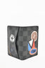 Louis Vuitton Damier Graphite Cardholder w/ Stamp Print