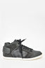 Louis Vuitton Graphite Damier Mid Sneakers Size 7