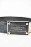 Louis Vuitton Graphite Damier 'Inventeur' Plaque Belt Size 90