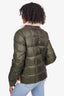 Louis Vuitton Green/Brown Puffer With Suede and Shearling Size 48