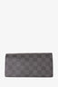Louis Vuitton Grey Damier Graphite Leather 'Brazza' Wallet