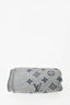 Louis Vuitton Grey Eclipse Wool/Angora Blanket