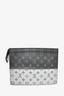 Louis Vuitton Limited Edition Graphite/Silver Monogram 'Split Voyage' MM Pochette