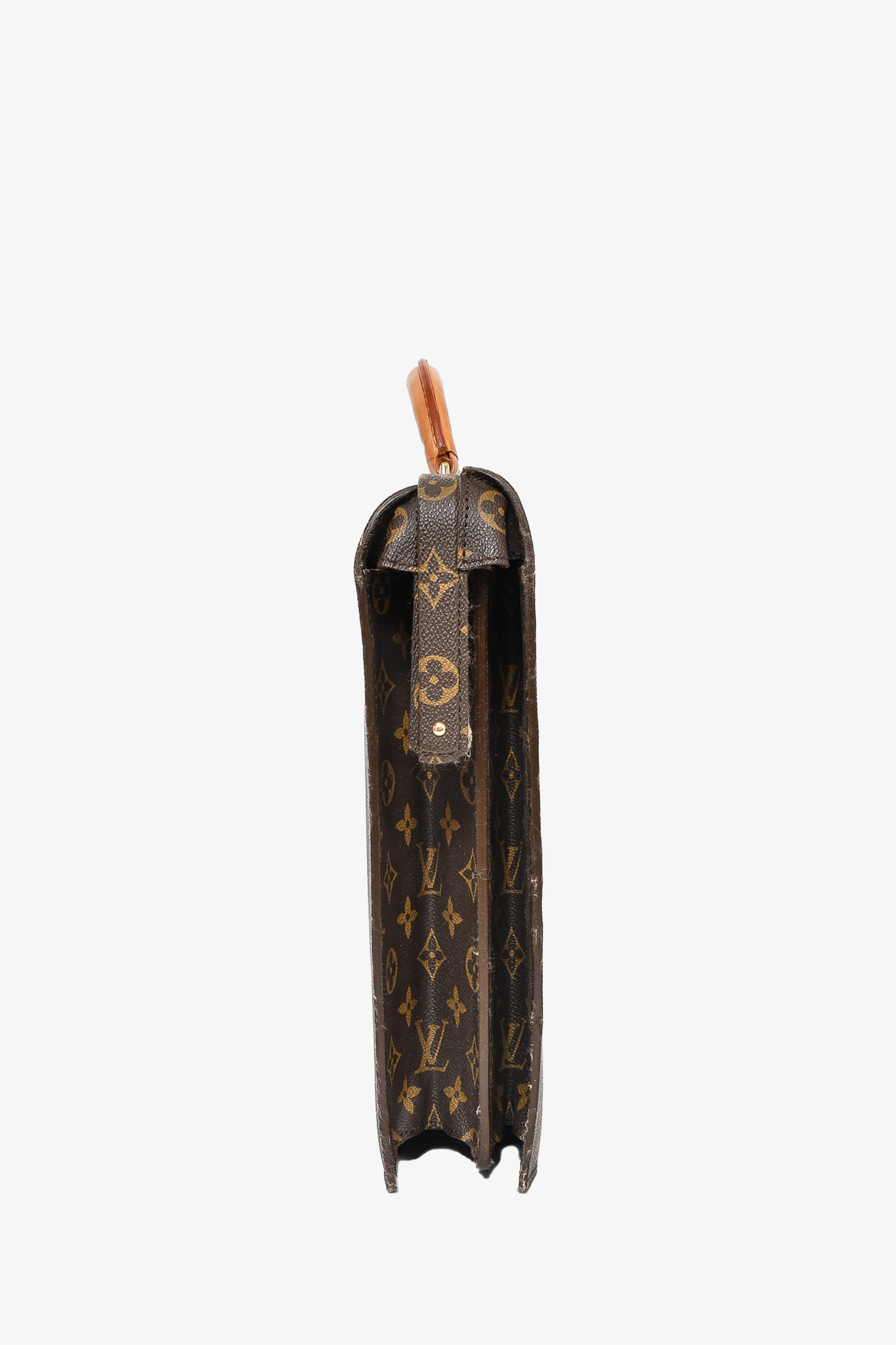 Louis Vuitton Monogram 'Serviette Fermoir' Briefcase Bag – Mine & Yours