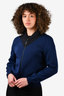 Louis Vuitton Navy/Black Wool Bomber Jacket Size S