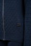 Louis Vuitton Navy Blue Wool Blended Damier Zip-Up Cardigan Size S