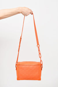 Louis Vuitton Orange Embossed Leather Soft Trunk Crossbody Bag – Mine &  Yours