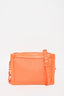 Louis Vuitton Orange Embossed Leather Soft Trunk Crossbody Bag