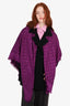 Louis Vuitton Purple Monogram Silk/Wool Scarf