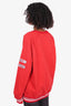 Louis Vuitton Red Cotton Crew Neck Sweater Size XXL