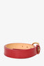 Louis Vuitton Red Vernis Belt Size 32