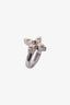 Louis Vuitton Silver Toned 'Sweet Blossom' Ring