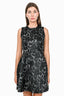 Louis Vuitton Vintage Black Snake Printed Sleeveless Mini Dress Size 40