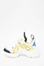Louis Vuitton White/Yellow 'Arch Light' Sneaker sz 36