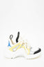 Louis Vuitton White/Yellow 'Arch Light' Sneaker sz 36