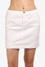 Louis Vuitton White Denim Skirt Size 38