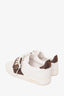 Louis Vuitton White Leather/Monogram Logo 'Frontrow' Low Top Sneakers Size 42 Mens