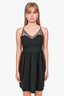 Love Moschino Black Lace Halterneck Dress Size 8