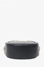 Love Moschino Black Leather Logo Studded Round Crossbody