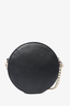 Love Moschino Black Leather Logo Studded Round Crossbody