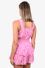 LoveShackFancy Pink Floral 'Norelli' Mini Dress Size XL
