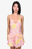 LoveShackFancy Pink/Yellow Floral 'Fabienne' Dress Size 6