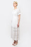 LoveShackFancy White Eyelet S/S Maxi Dress Size M