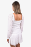 LoveShackFancy White Smocked Mini Dress with Eyelet Sleeves Size XL
